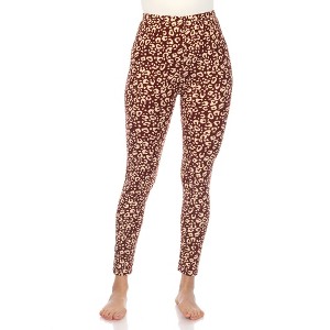 Super Soft Leopard Printed Leggings - White Mark - 1 of 4