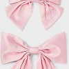 Mom & Mini Bow Hair Barrette Set 2pc - A New Day™ Pink - 2 of 2