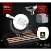 The Wine Savant Army Globe Design Whiskey & Wine Decanter Set Includes 4 Whiskey Glasses & 9 Whiskey Stones Laid on A Beautiful Wood Base - 850 ml - 3 of 4