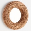 Plum & Post 25.5"W x 4.5"D x 25.5"H Ellery Natural Framed Round Decorative Wall Mirror - 2 of 4