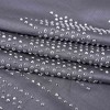 Grey Shimmer Faux Silk Fabric Shower Curtain with Chic Sparkle Crystal Design,72x72 Inches - image 3 of 4