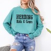 Simply Sage Market Women's Herding Kids and Cows Long Sleeve Garment Dyed Tee - 2 of 4