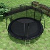 Okak 12/14FT Double-Side Trampoline with Curved Fence Pole, Toddler Trampolines with Enclosure Net and Ladder, Outdoor Trampolines for Yard, Garden - 4 of 4