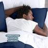 Premium Queen Duvet Cover - 1800 Soft, Lightweight Cooling Bedding in Dark Blue - 4 of 4