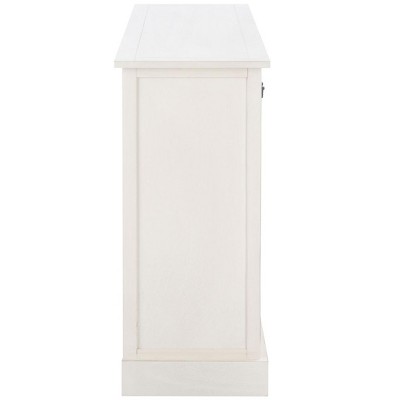 Adiland Distressed White 2-Door 3-Drawer Console Table