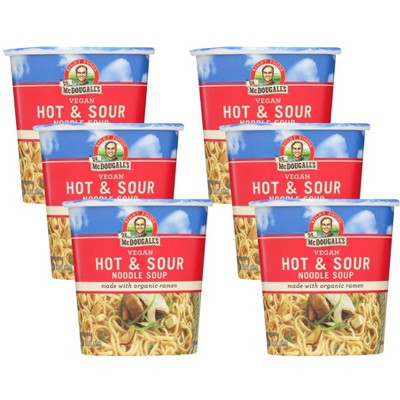 Dr. McDougall's Vegan Hot and Sour Noodle Soup Cup - Case of 6/1.9 oz