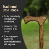 Brazos Handcrafted Twisted Oak Walking Cane, 37", Classic Handle, Made in USA - 4 of 4