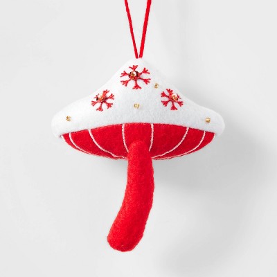 White Cap Mushroom Christmas Tree Ornament - Wondershop™