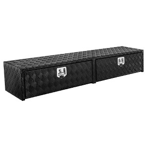 72'' Heavy Duty Aluminum Truck Tool Box, Dual-Door Lockable