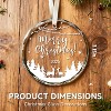 2025 Party Decorations-Glass Christmas Tree Hanging Ornament Holiday Xmas Ornaments Christmas Decorations Decor Home Indoors - 4 of 4