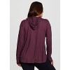 RBX Active Women's Legging Friendly Buttery Soft Stretch Jersey Adjustable Hood Long Sleeve Top with Thumbholes, Pocket - 2 of 4