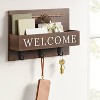 15" x 10" Wood Welcome Mail Station - Threshold™ - image 2 of 3