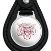 Morehouse College Secondary Logo Black Leather Keychain - 3 of 4