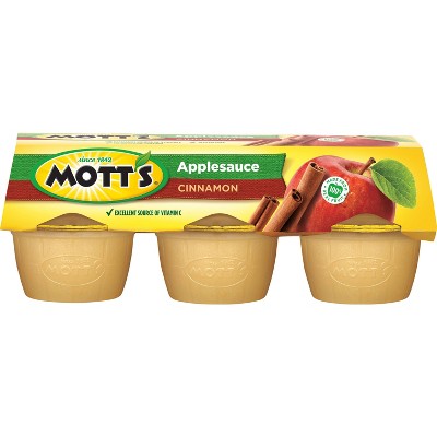 Mott's Cinnamon Applesauce - 6ct/4oz Cups