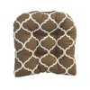 Blazing Needles, 19-inch U-Shaped Spun Polyester Outdoor Tufted Dining Chair Cushion - 2 of 2
