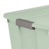 Sterilite 20 Gallon Latch Tote Home or Office Storage Organizer Container Stackable Plastic Bins with In Molded Handles, Mindful Mint, 6-Pack - 4 of 4