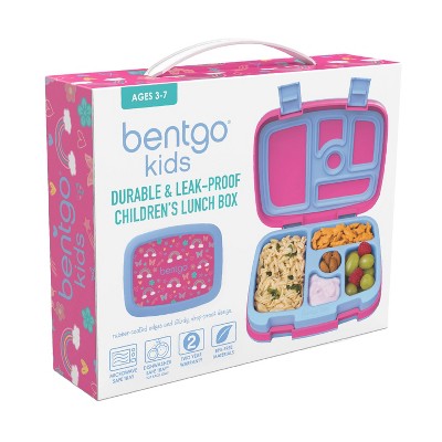 Bentgo Kids' Prints Leak-proof, 5 Compartment Bento-Style Lunch Box