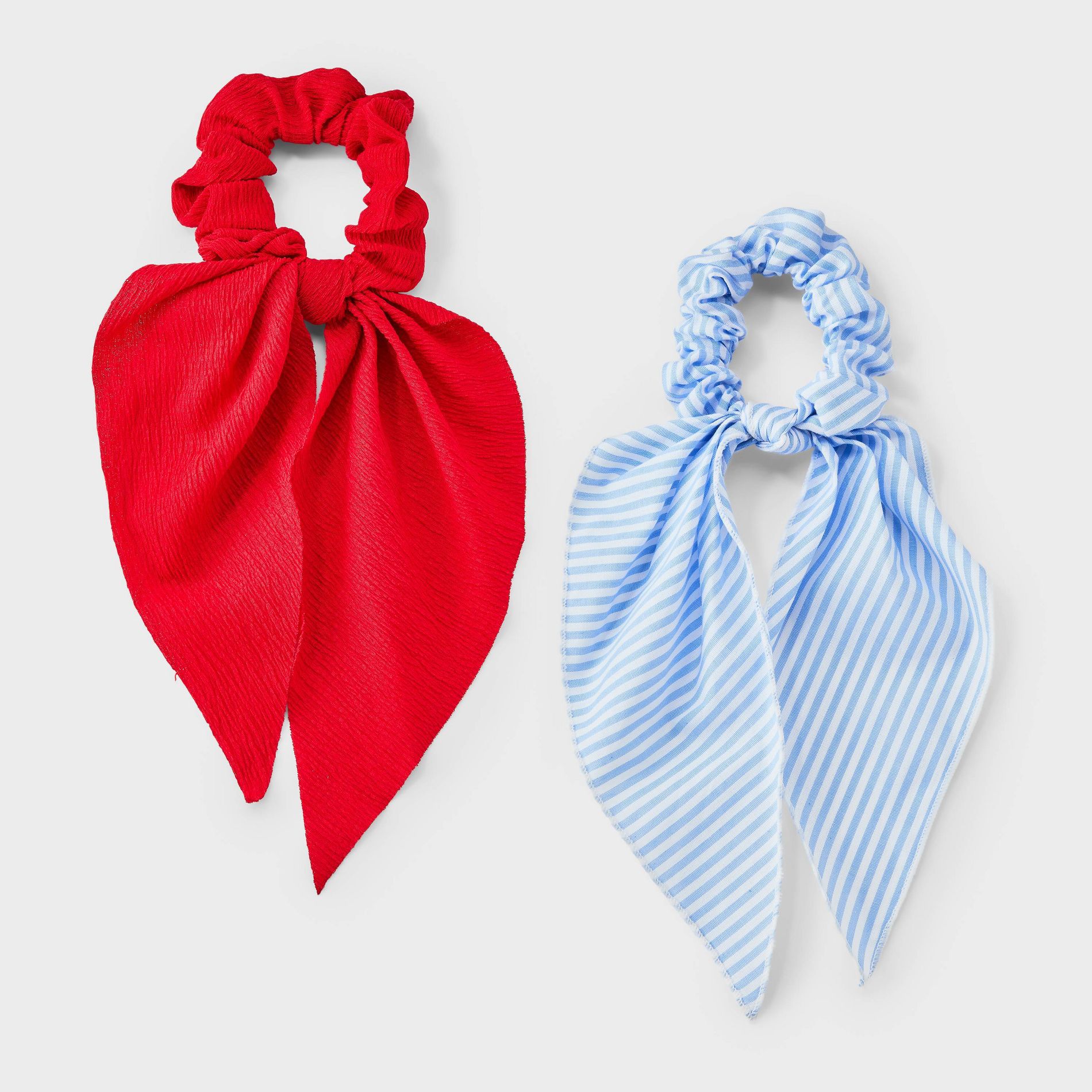 Girls' 2pk Striped Twister Scarves - art class™ Blue/Red