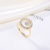 Floating CZ Bear Necklace, Ring or Earrings for Women Gold Plated Sterling Silver Ginger Lyne - 3 of 4