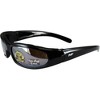 2 Pairs of MotoFrames Chill Safety Motorcycle Glasses with Brown Mirror, Brown Mirror Lenses - 2 of 3