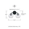 Capital Lighting Dolan 2 - Light Vanity in  Matte Black - 3 of 4