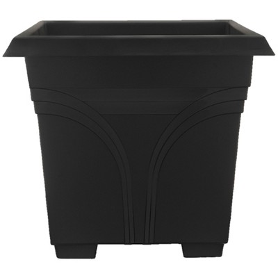 Southern Patio 36 Inch Black Resin Hanging Windowsill Garden Box Planter