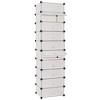 vidaXL Interlocking Shoe Organizer White/Black Cabinet Shelf 10 Compartments - White - 2 of 4