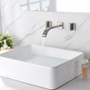 sumerain Brushed Nickel Bathroom Faucet Wall Mount Lavatory Faucet with Rough in Valve - 4 of 4