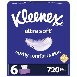 Kleenex Ultra Soft Facial Tissue - 6pk/120ct