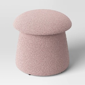 Mushroom Storage Ottoman Pink - Room Essentials™ - 1 of 4