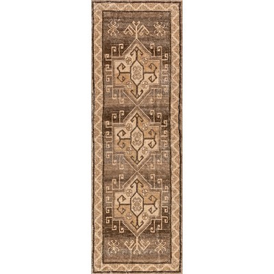 Nuloom Peony Traditional Medallion Machine Washable Indoor Area Rug