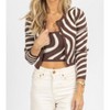 Women's ZEBRA CROP + CARDIGAN SET - Bailey Rose - 2 of 4