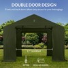 Best Choice Products 10x8ft Outdoor Fabric Storage Shed, Steel Frame, Dual Zipper Doors, Window - 4 of 4
