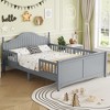 Racxily Bed For Kids, Wood Twin Platform Bed with Headboard and Footboard - 3 of 4