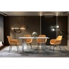 LeisureMod Kova Series Modern Rectangular Dining Table with Sintered Stone/Glass Top and Acrylic Base - 3 of 4