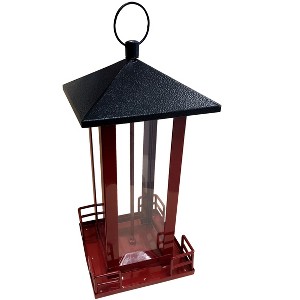 Heath Outdoor Products Metal Roof Bird Feeder - Red & Black - 1 of 3