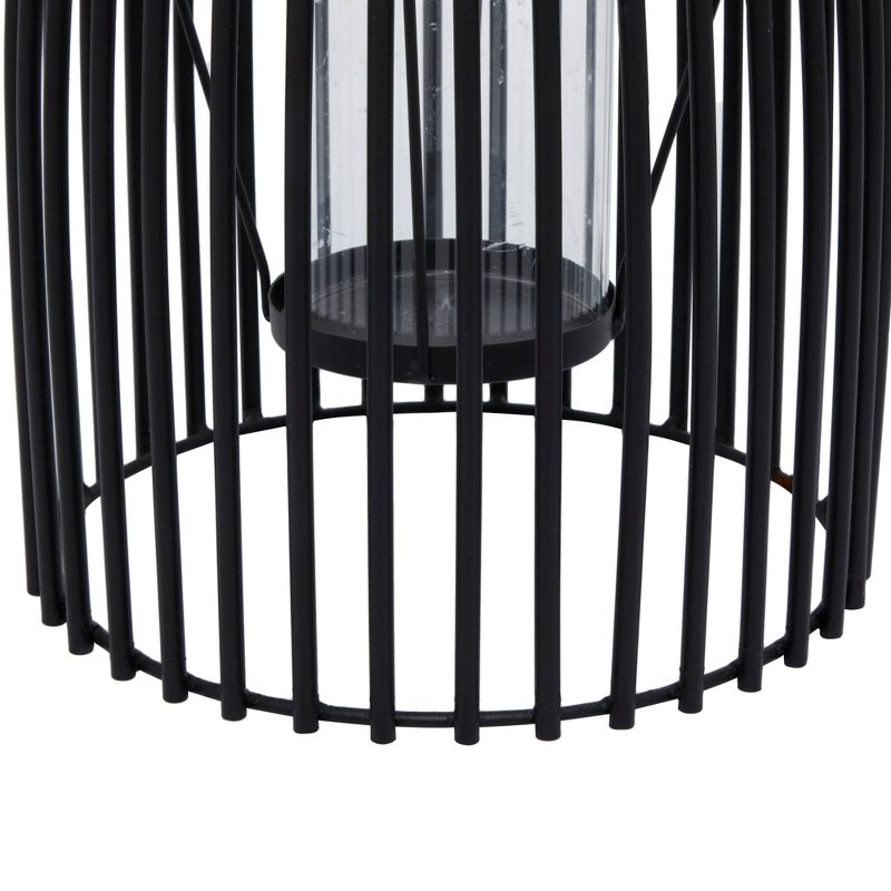 Modern Iron/Glass Decorative Caged Candle Holder - Olivia & May, 5 of 8