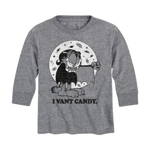 Boys' - Garfield - I Vant Candy Long Sleeve Graphic T-Shirt - 1 of 4