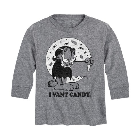 Boys' - Garfield - I Vant Candy Long Sleeve Graphic T-Shirt - image 1 of 4