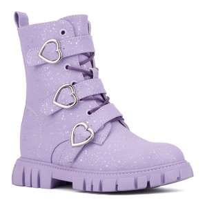 Olivia Miller Girl's Love Me Combat Boots - 1 of 4