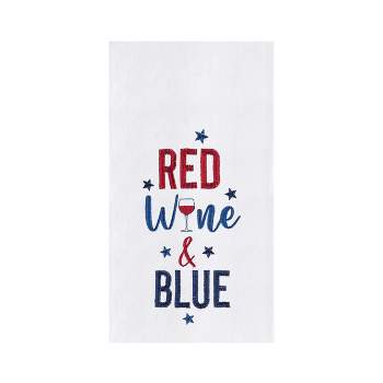 C&F Home Red, Wine & Blue Fourth of July Kitchen Towel