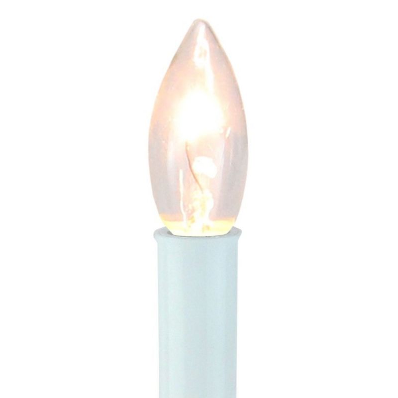 Northlight 9" Pre-Lit White and Gold C7 Christmas Candle Lamp with Sensor, 2 of 4