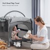 BabyBond 4 in 1 Baby Bassinet, Pack and Play, Large Playard Beside Sleeper with Mattress, Mosquito Net, Bottom Storage - 3 of 4