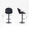 NicBex Swivel Bar Stools Set of 2,Adjustable Counter Height Bar Stools with Backrest,Stool Chair with Footrest,BarStools for Dining,Island,Bar - 3 of 4