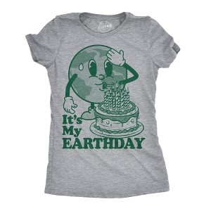 Womens Funny T Shirts Its My Earth Day Sarcastic Graphic Tee For Ladies - Crazy Dog Women's T Shirt - 1 of 4