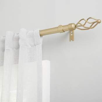 Exclusive Home Lancelot 1" Curtain Rod and Finial Set