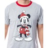 Disney Mickey Mouse Men's Santa Mickey Pajama Sleep Set Shirt Pants and Socks - 2 of 4