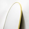 HOMLUX 16"x48" Oval Pill Full Length Mirror Decorative Wall Hanging Mirror Bathroom Entryway,Black/Gold - 4 of 4