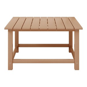 WestinTrends Malibu Low Outdoor HDPE Square Patio Coffee Table - 1 of 4