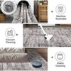 Orieon 24 x 72 in Runner Rug Washable Low Pile Non-Slip, Vintage Distressed Hallway Rug for Kitchen Entryway Taupe - 4 of 4